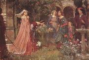 John William Waterhouse The Enchanted Garden (mk41) Spain oil painting artist